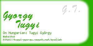 gyorgy tugyi business card